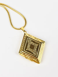 Vintage Diamond-Shaped Locket