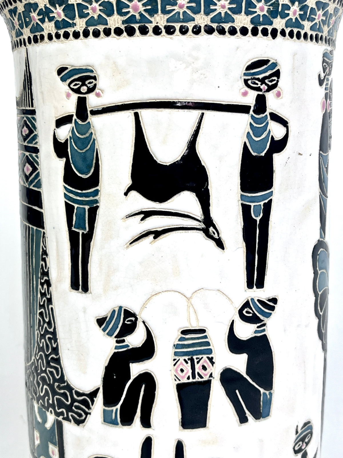 Mid-20th Century Ceramic Umbrella Stand