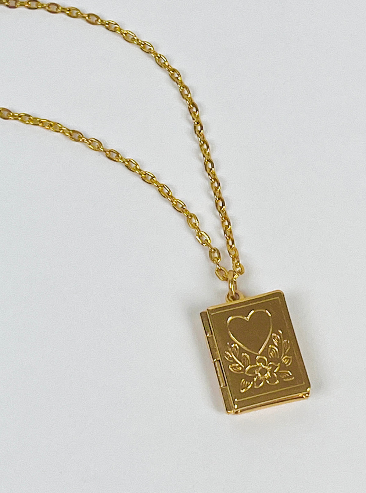 Vintage Book-Shaped Locket