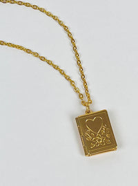 Vintage Book-Shaped Locket