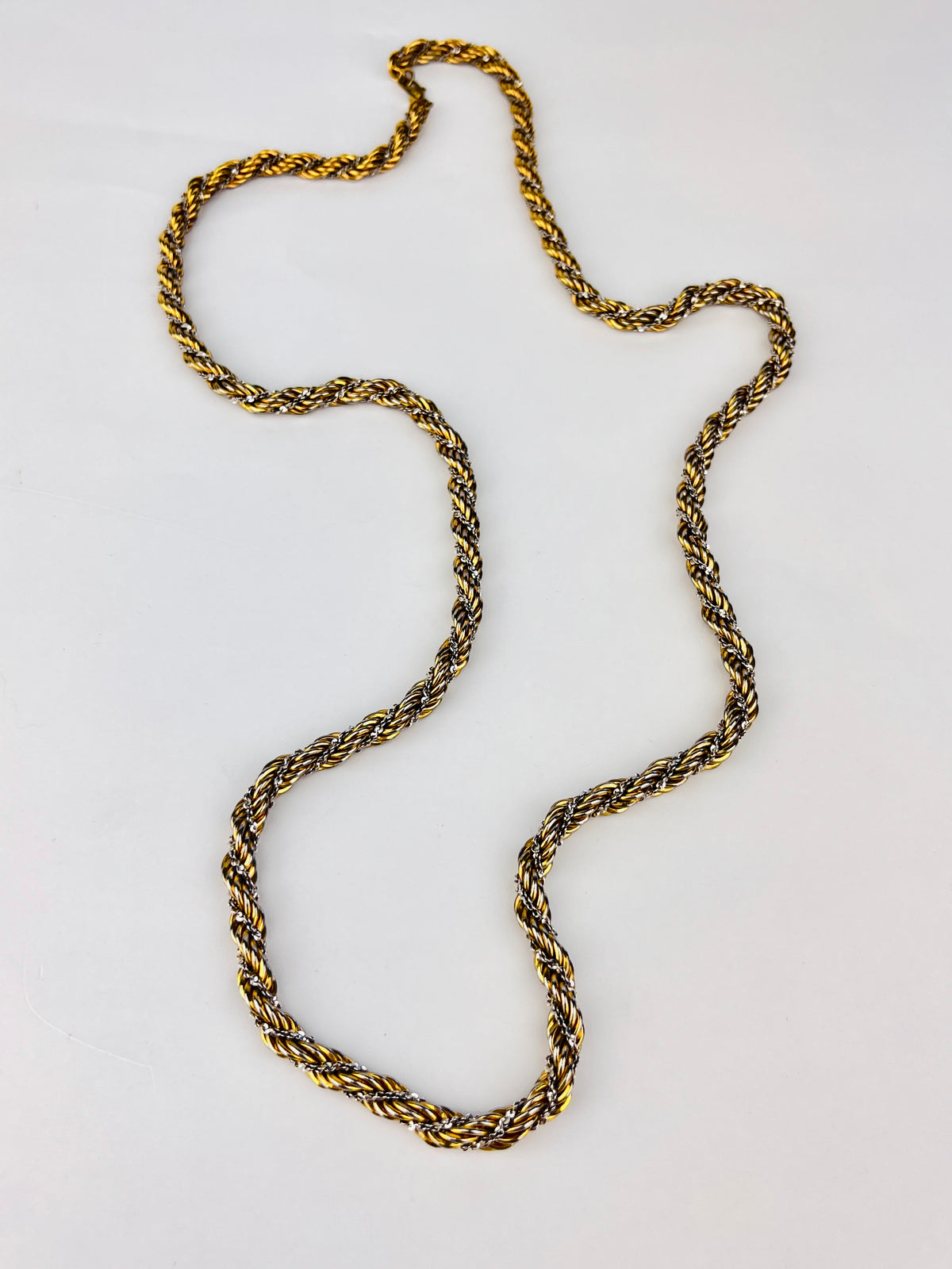 Vintage Twisted Rope Chain by Monet