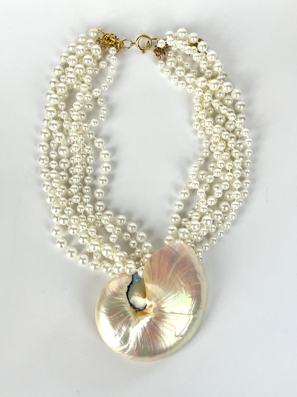 Vintage Nautilus Shell Necklace