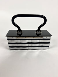 Vintage Chrome & Lucite Box Purse