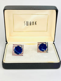 Vintage Lapis Stone Cufflinks