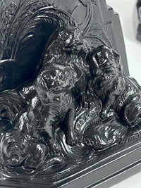 1920s Art Deco Pekingese Dog Bookends