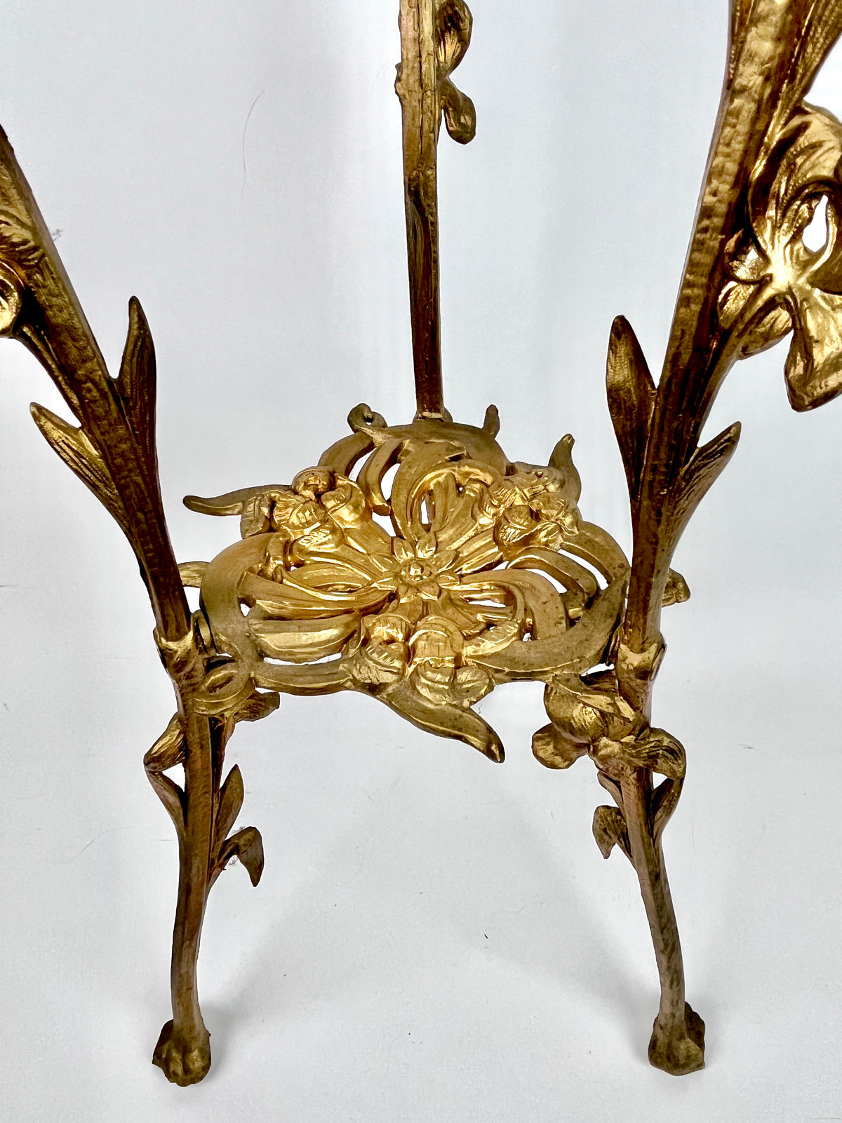 Vintage French Art Nouveau Brass Plant Stand – Dovetail
