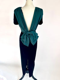 Vintage Deep Green Velvet Gown