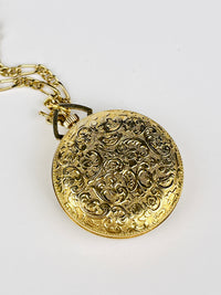 Vintage Watch Necklace with Swiss Movement