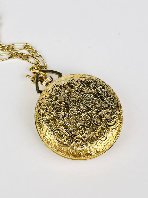 Vintage Watch Necklace with Swiss Movement