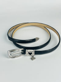 Vintage Leather Heart Belt