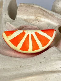 Vintage Orange Slice Brooch