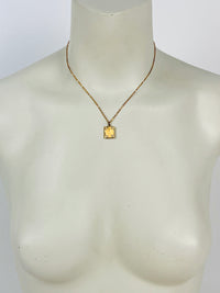 Antique “M” Monogram Book-Shaped Locket