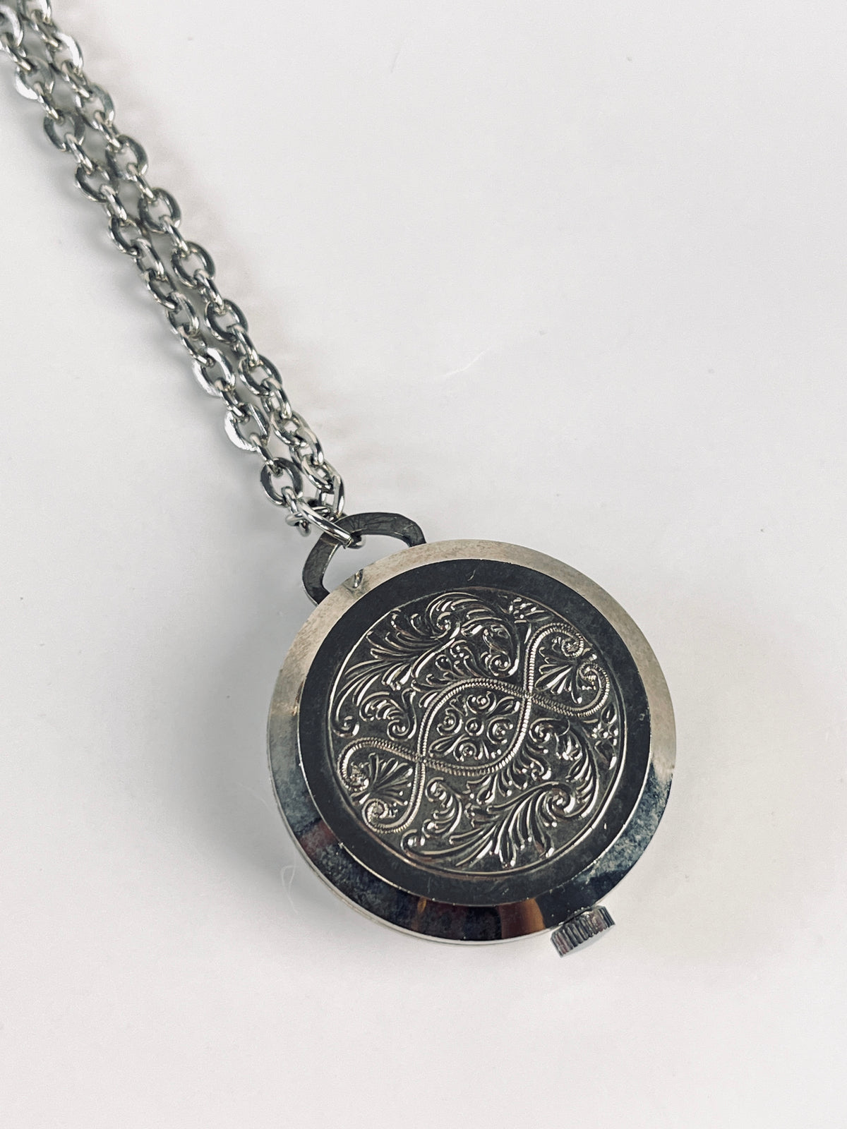 Vintage Watch Necklace with Swiss Movement