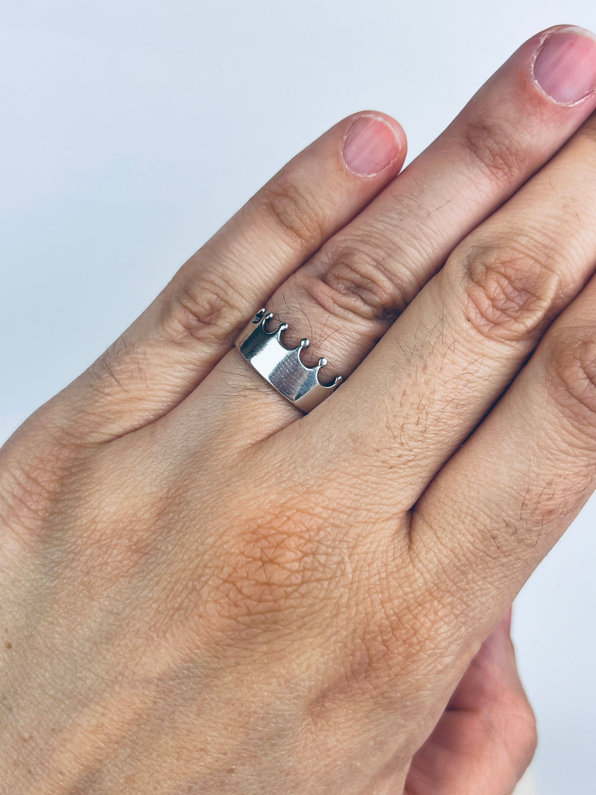 Vintage Sterling Crown Ring