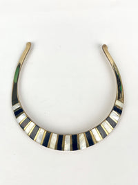 Vintage Brass & Mother of Pearl Necklace