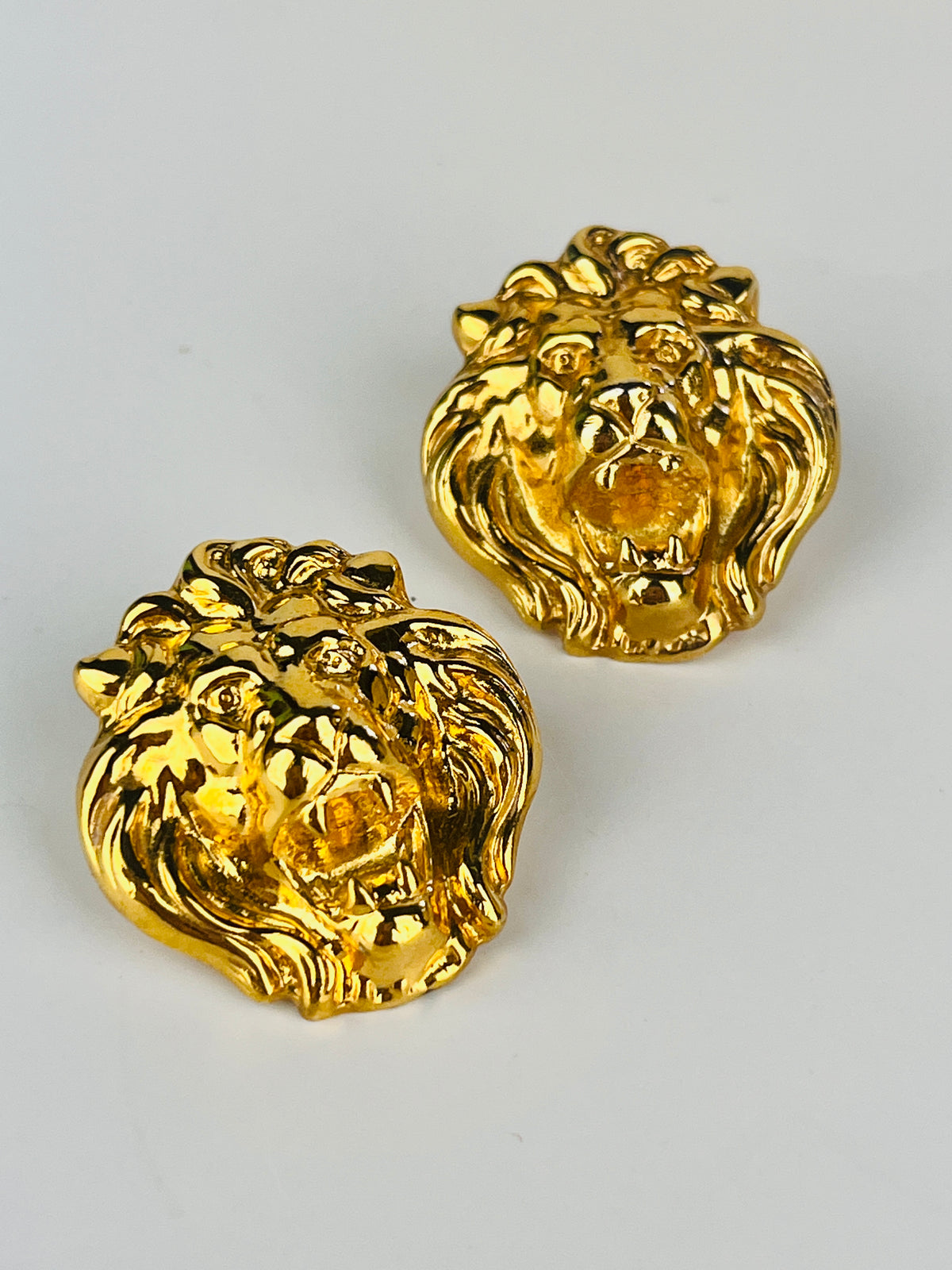Vintage Lion Head Earrings