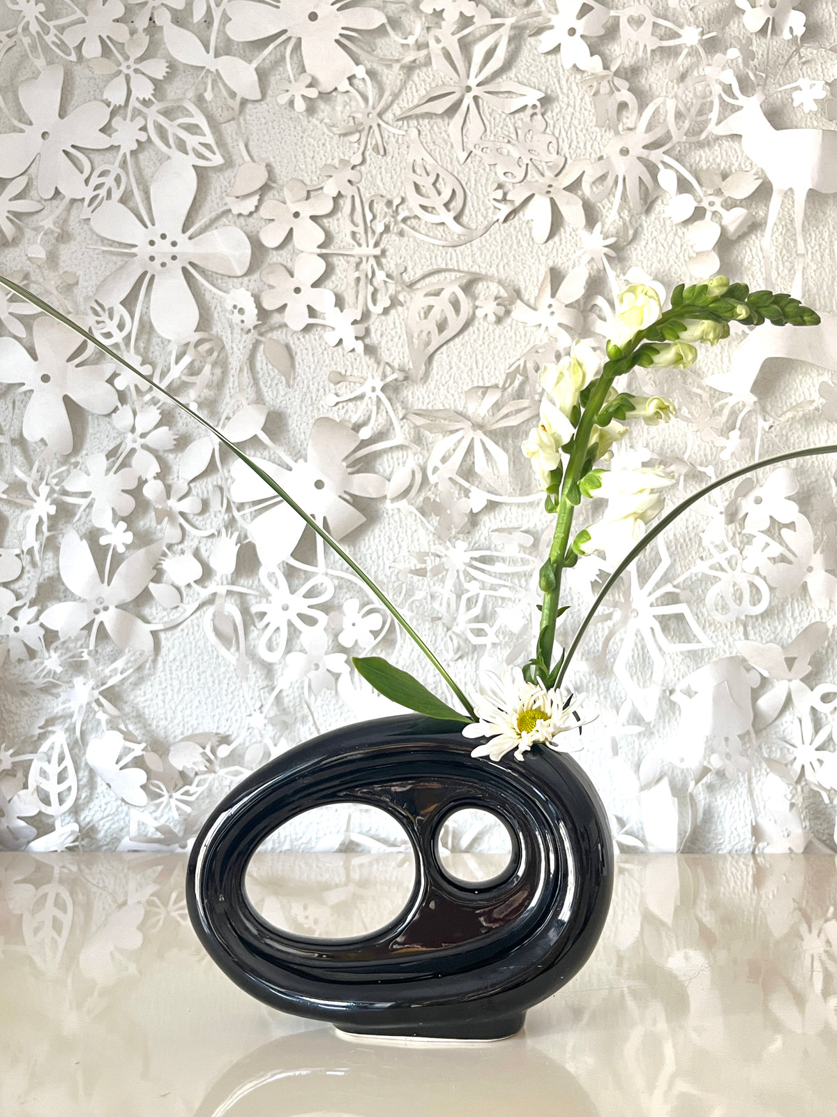 Vintage MCM Japanese Modernist Ikebana Vase by Toyo