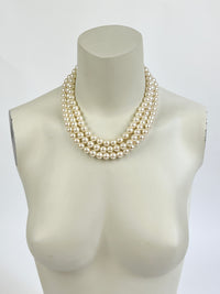 Vintage Multi-strand Faux Pearl Necklace