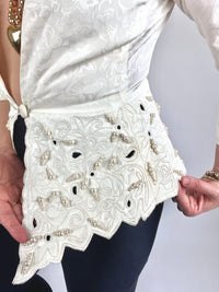 Vintage Pearly Brocade Top
