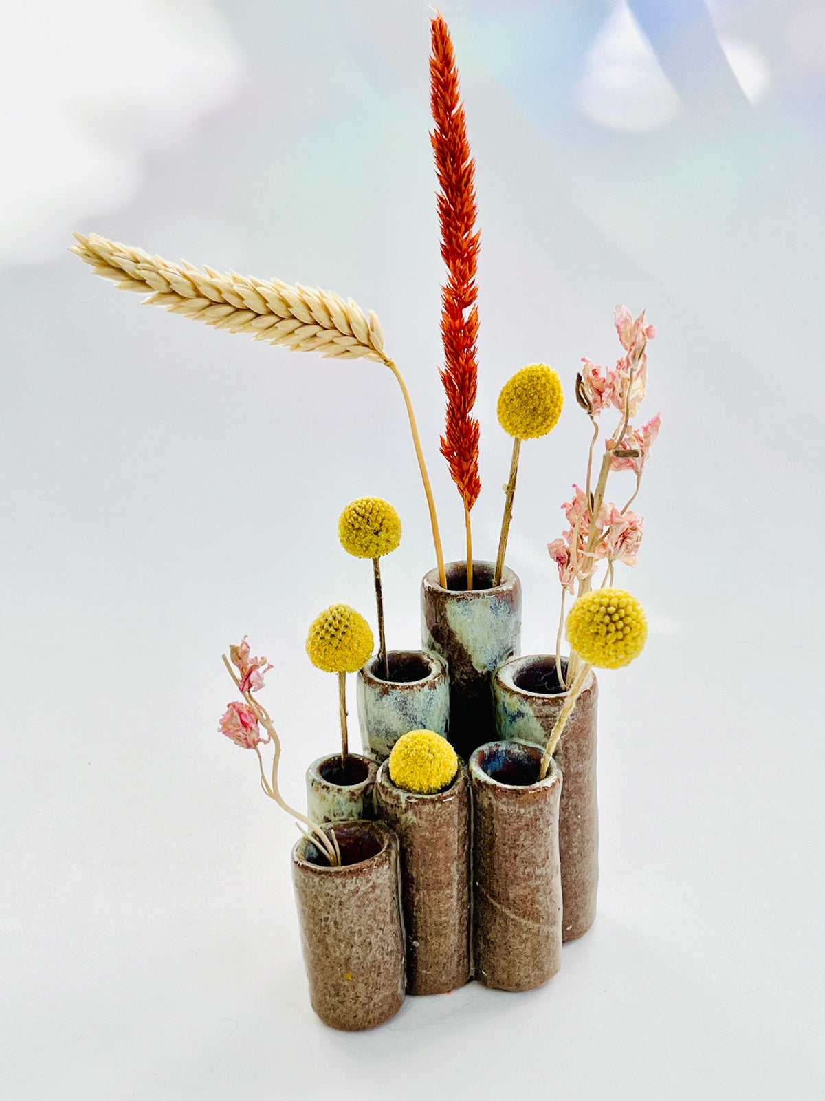 Vintage 1970s Studio Pottery Bud Vase