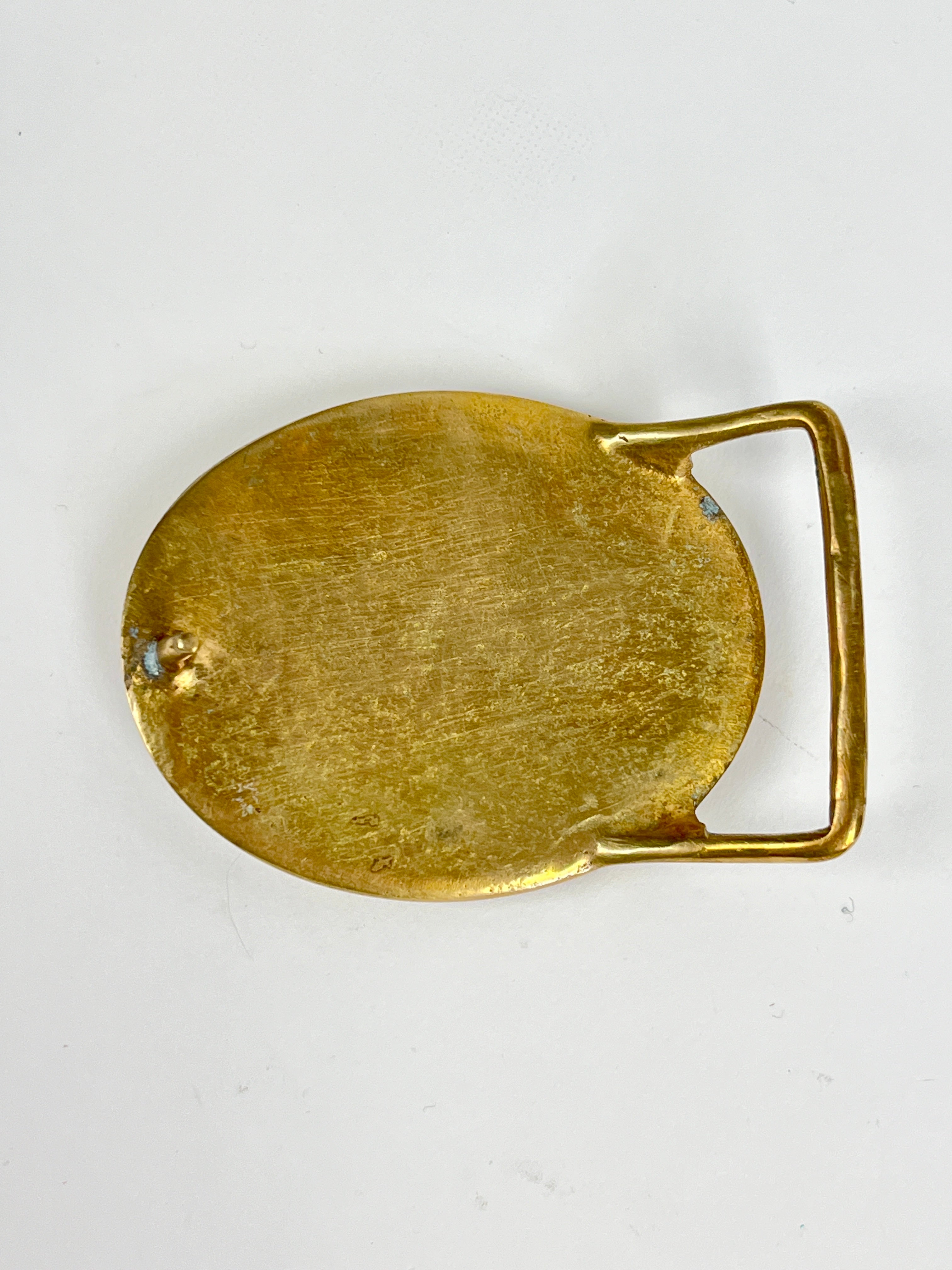 Vintage Abalone Shell & Brass Belt Buckle – Dovetail