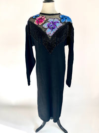 Vintage Wool & Sequin Sweater Dress