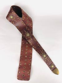 Bronze Studded Leather Belt