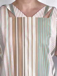 Vintage 90s Cotton Striped Dress