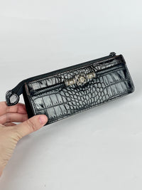 Vintage Croc-Embossed Pouch by Brighton