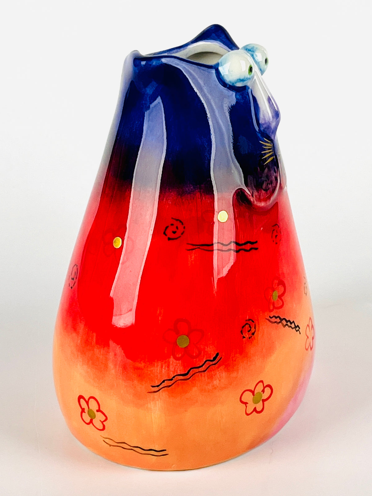 Vintage 90s Ceramic Cat Creamer