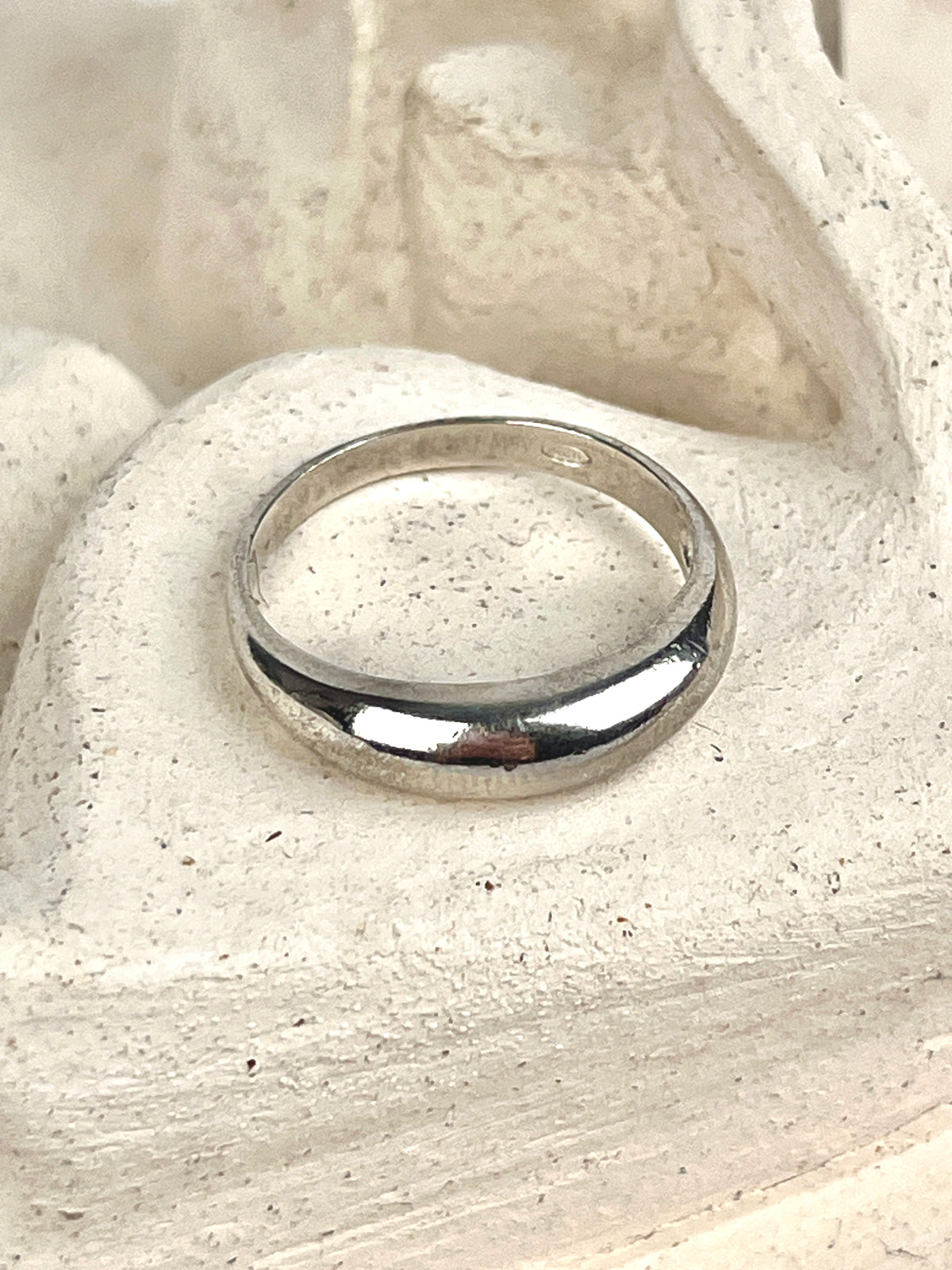 Vintage Sterling Domed Band