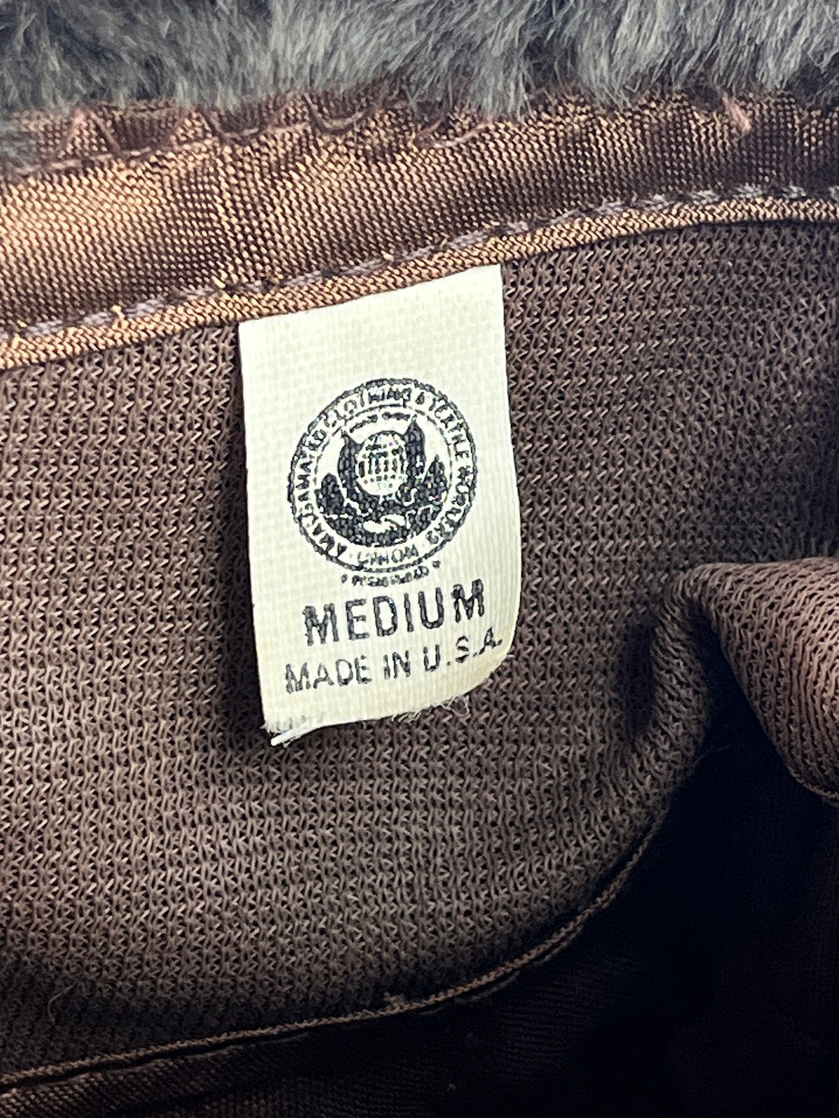 Vintage Chocolate Brown Faux Fur Hat