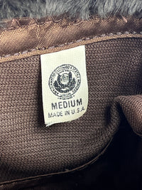 Vintage Chocolate Brown Faux Fur Hat