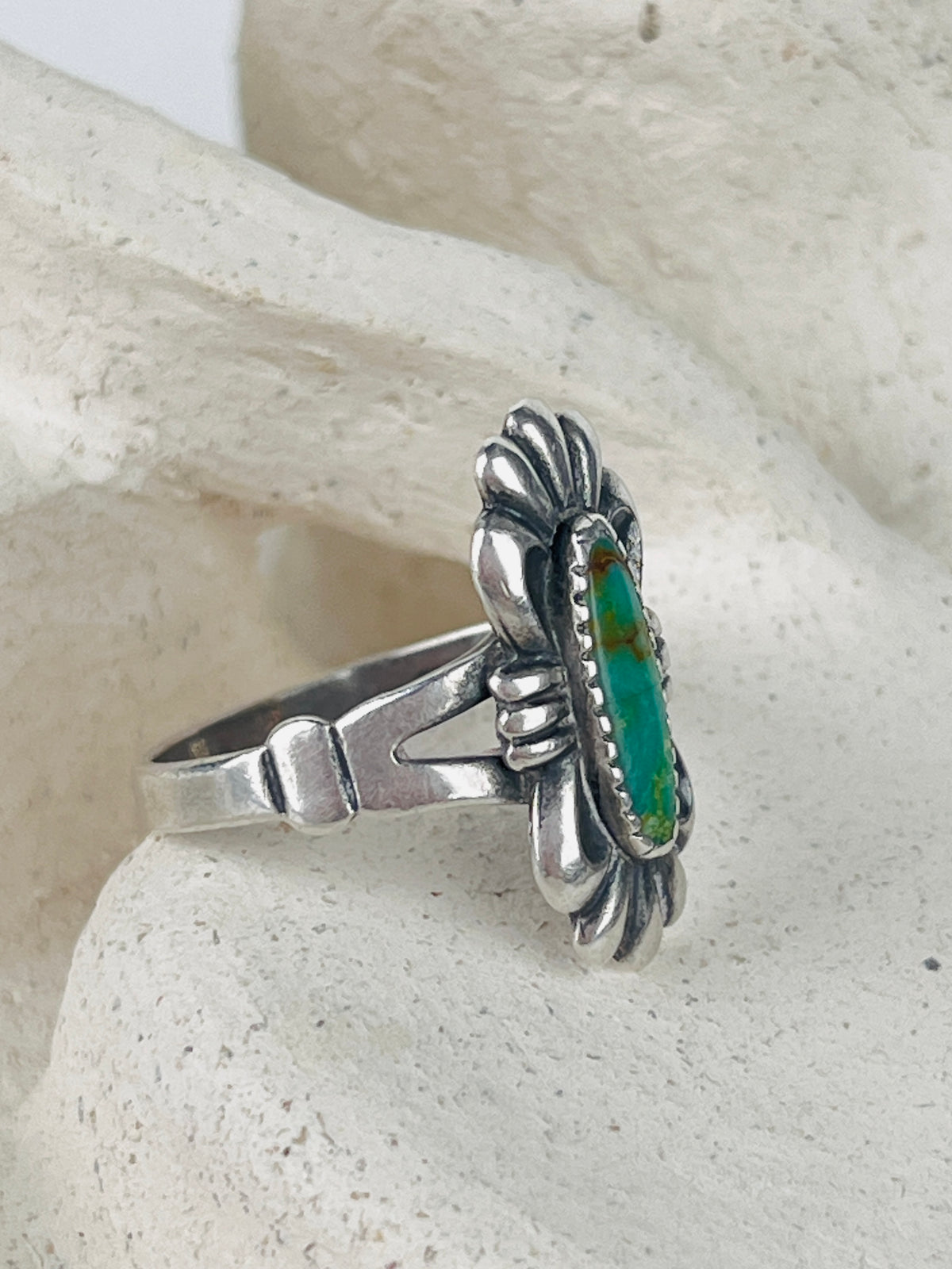 Vintage Don Lucas Turquoise Sterling Ring