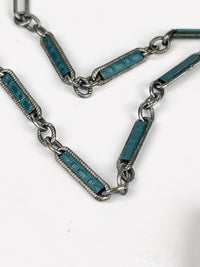 Vintage 1970s Turquoise Cross Necklace