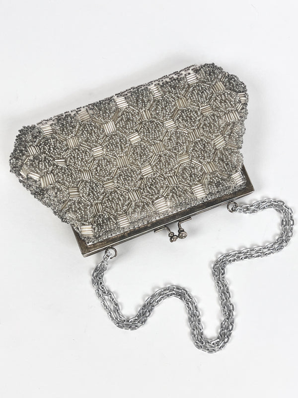 Vintage 1960s Beaded Handbag