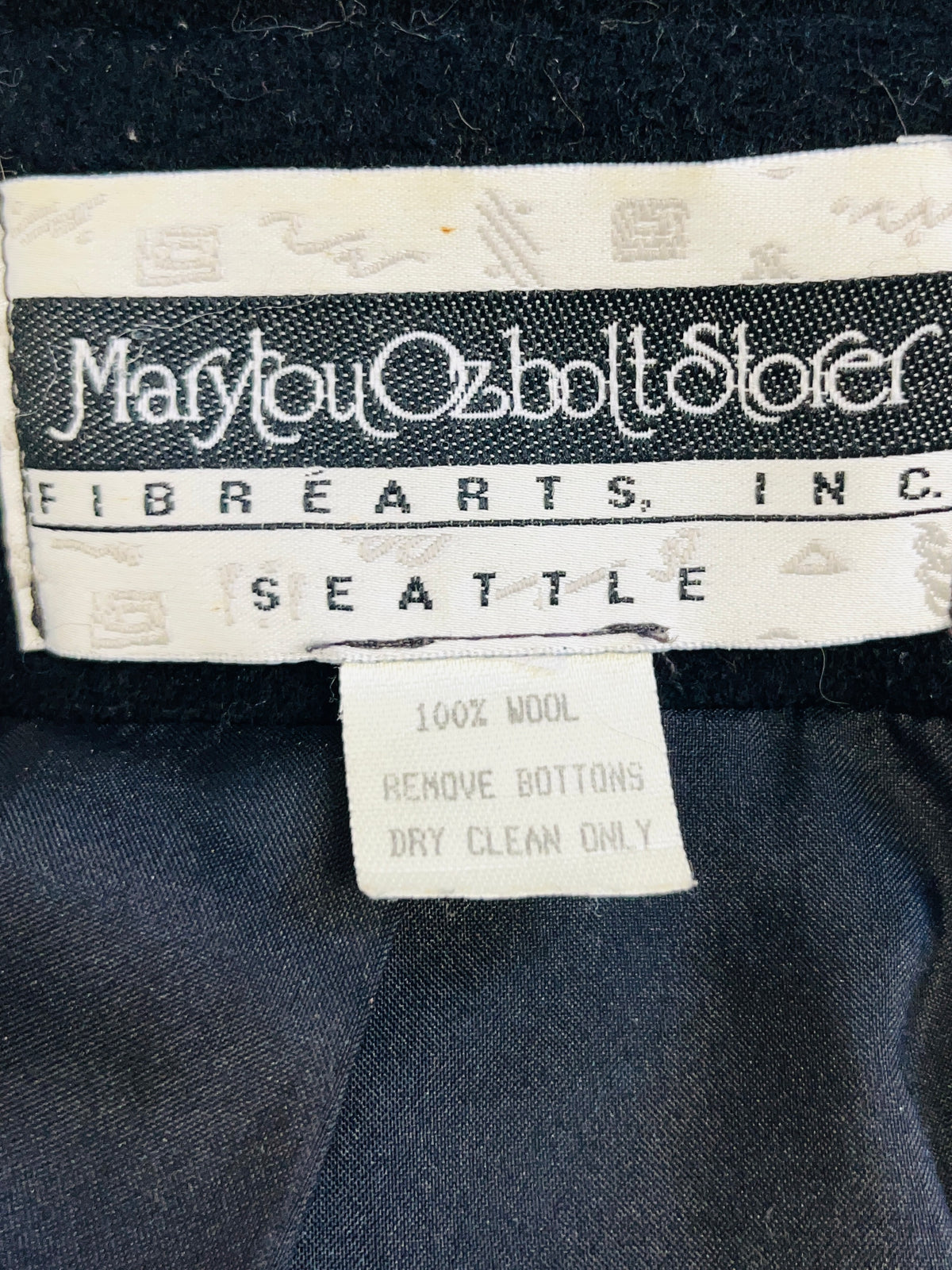 Vintage 90s Wool Fiber Art Coat
