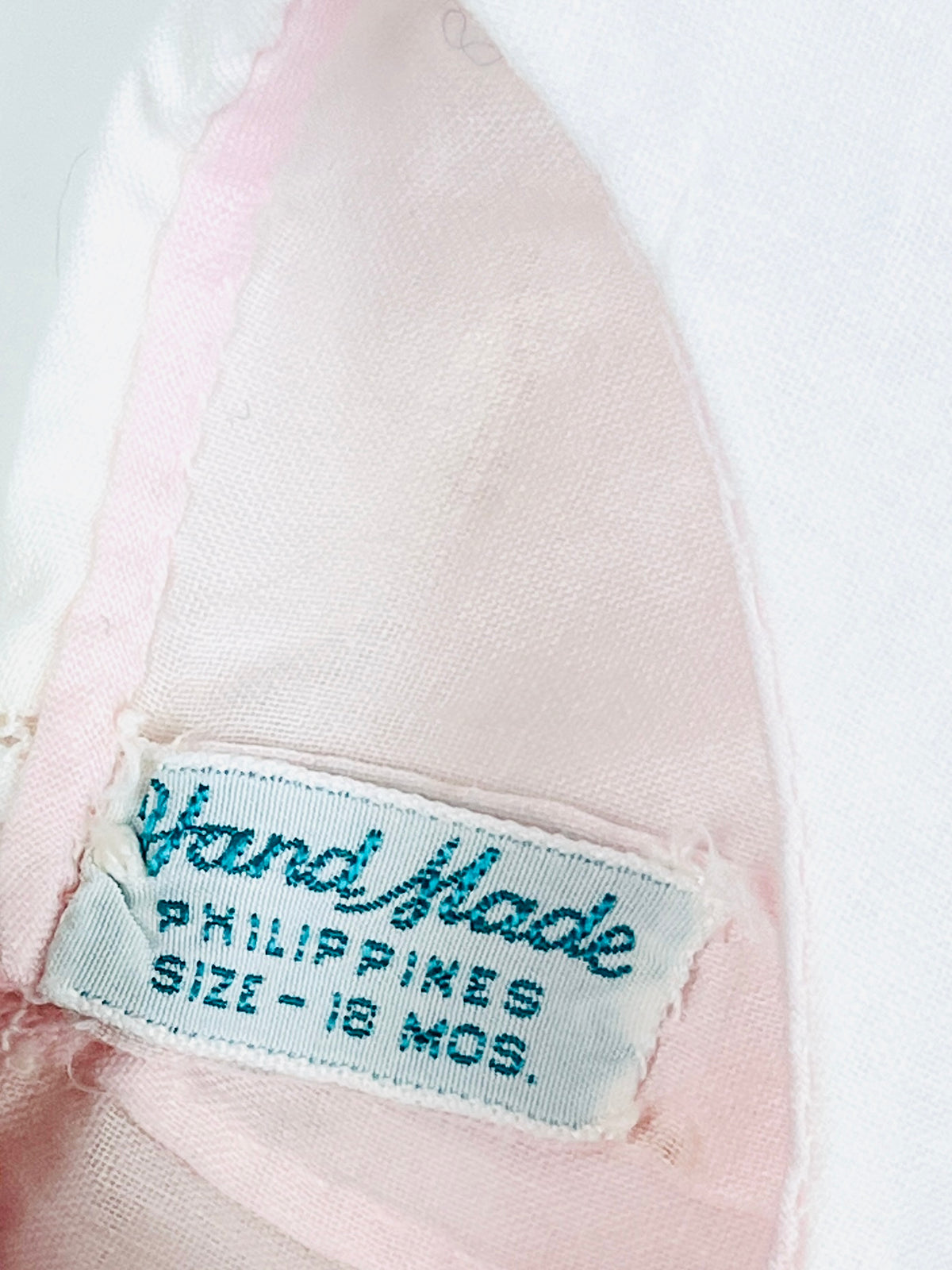 Vintage 1960s Handmade Baby Dress