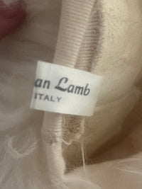 Vintage 70s White Shearling Hat