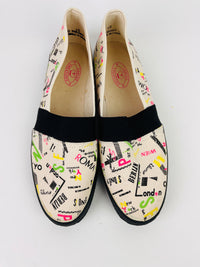 Vintage 90s Printed Canvas Shoes