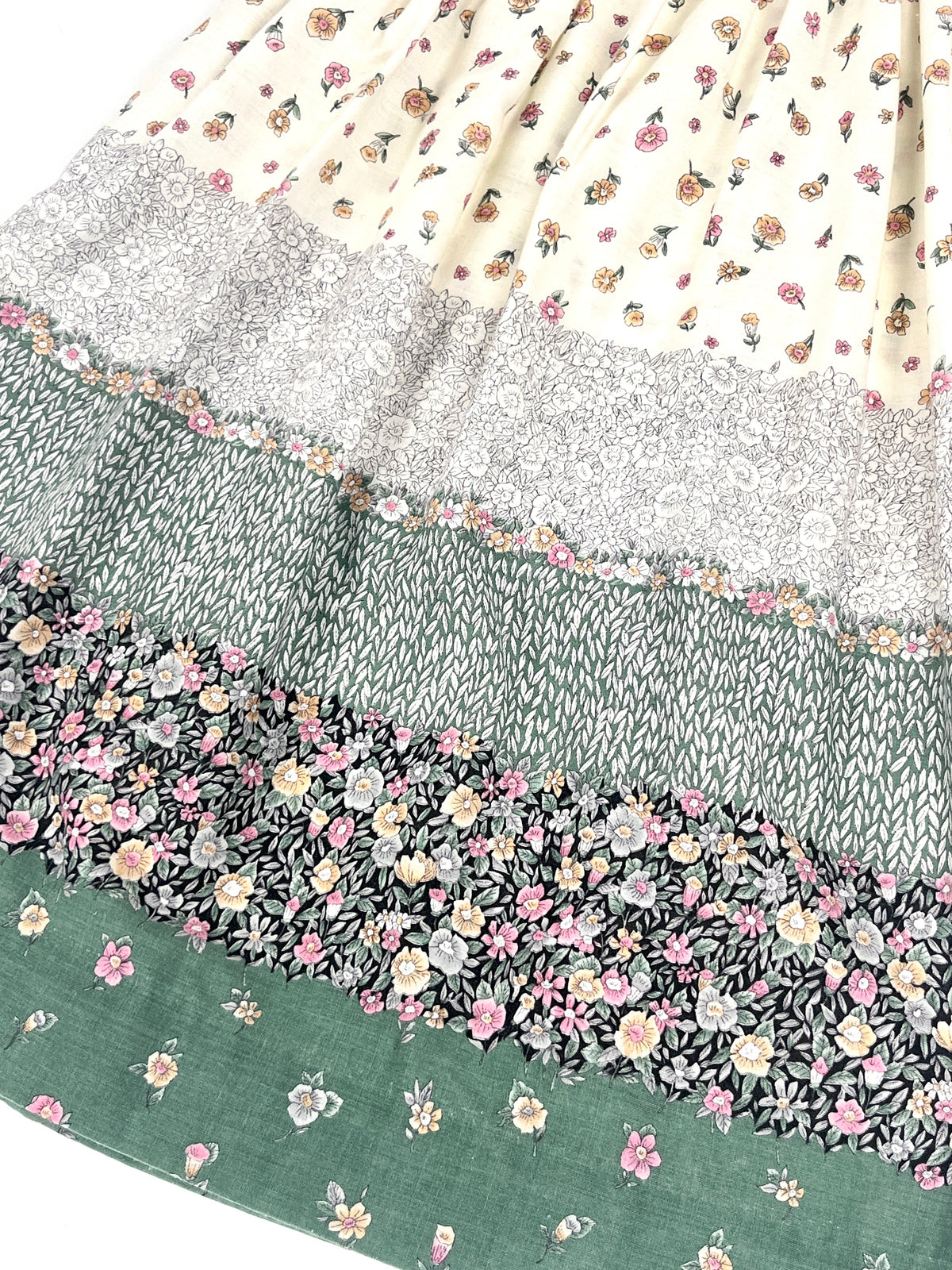 Vintage 1980s Floral Girls Dress