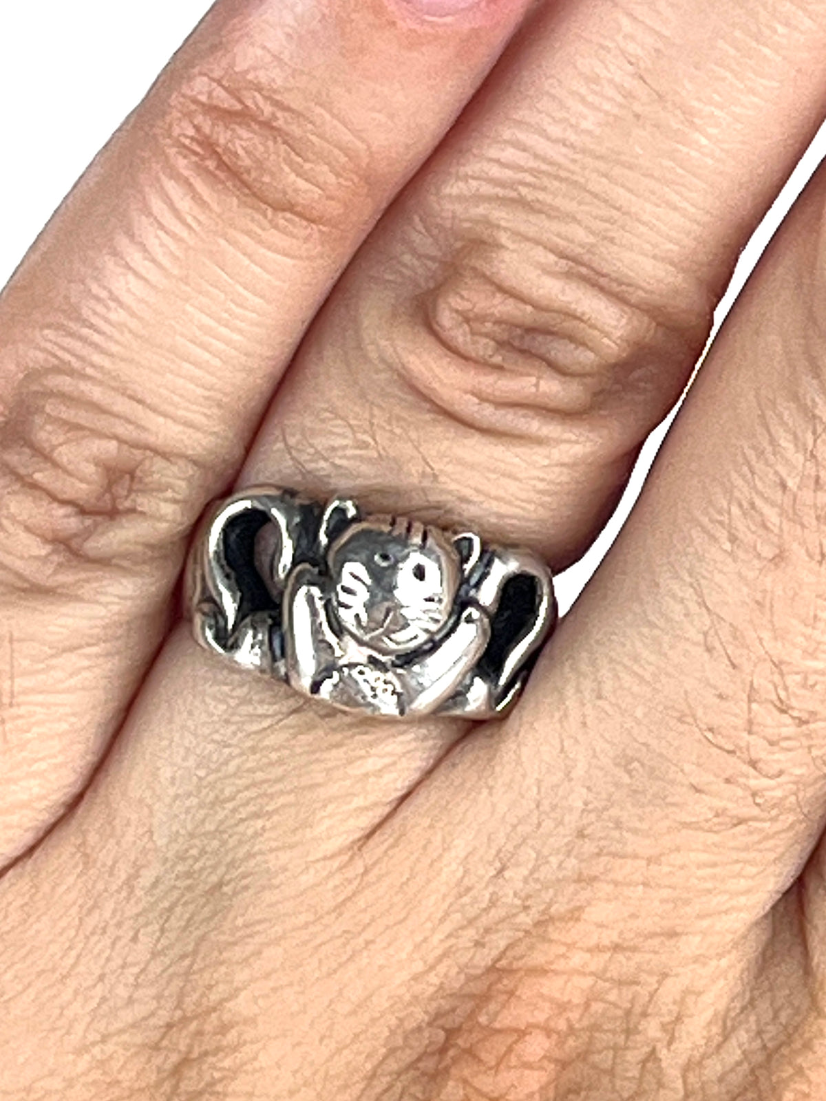 Vintage Sterling Cat Ring