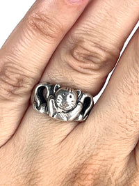 Vintage Sterling Cat Ring