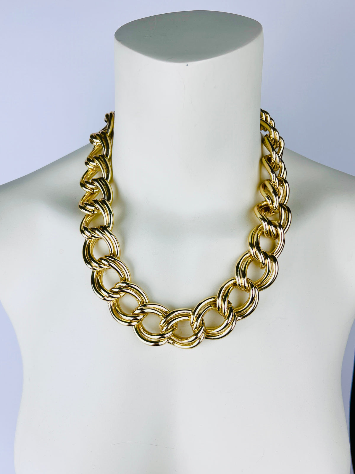 Vintage Gold Tone Collar Necklace