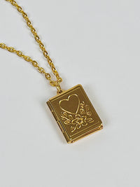 Vintage Book-Shaped Locket