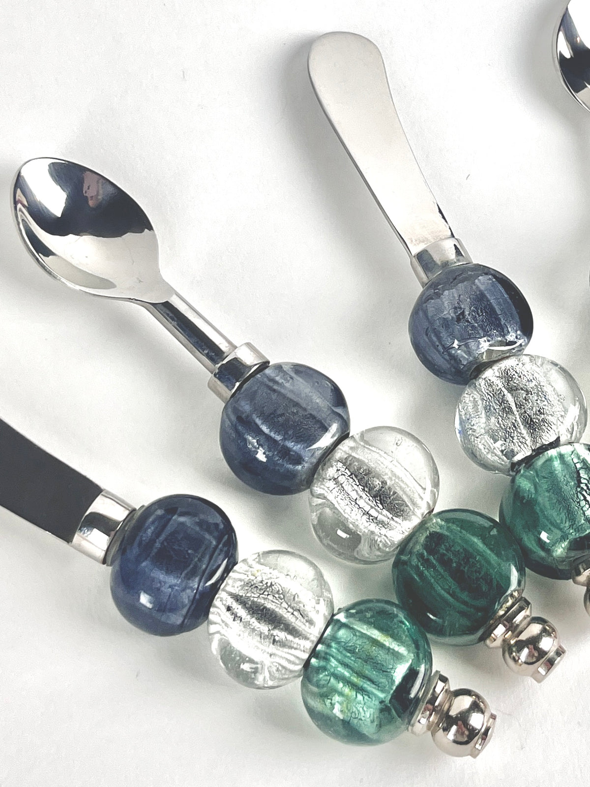 Vintage Glass Handle Serving Set