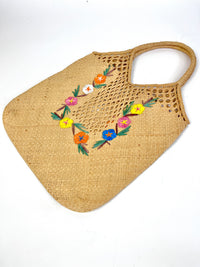 Vintage Woven Raffia Bag