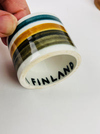 MCM Napkin Rings by Gunnel Sallman for Arabia Finland, 8pc