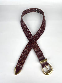 Vintage Woven Leather Belt