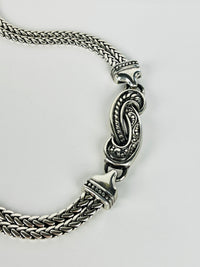 Vintage Silvertone Heart Belt